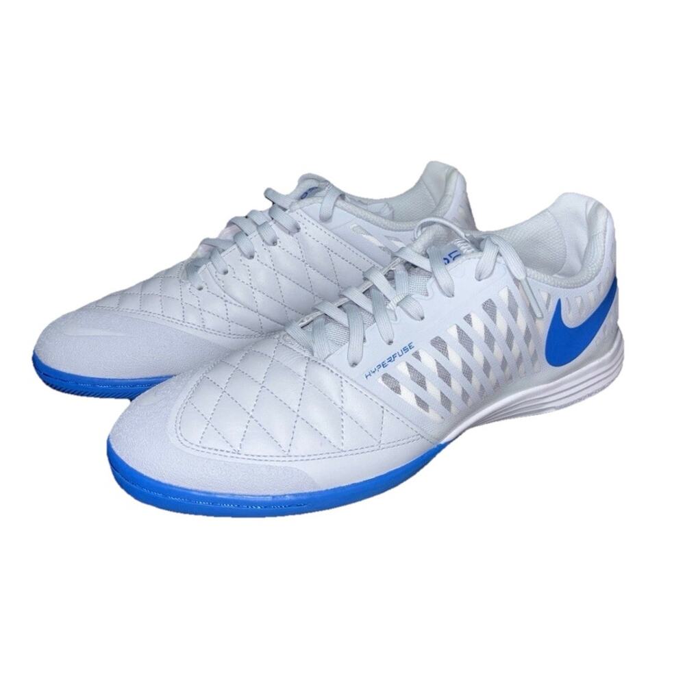 New Nike Lunar Gato II Indoor Soccer Shoes Blue Men's Size 11.5 US 580456-013